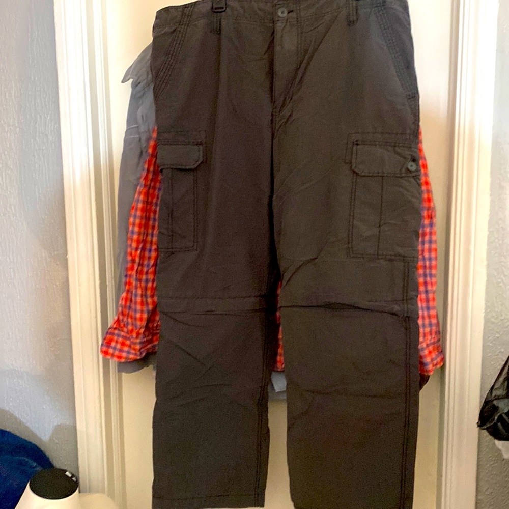 Wear First cargo pants/shorts size 40 X 32. Color night gray